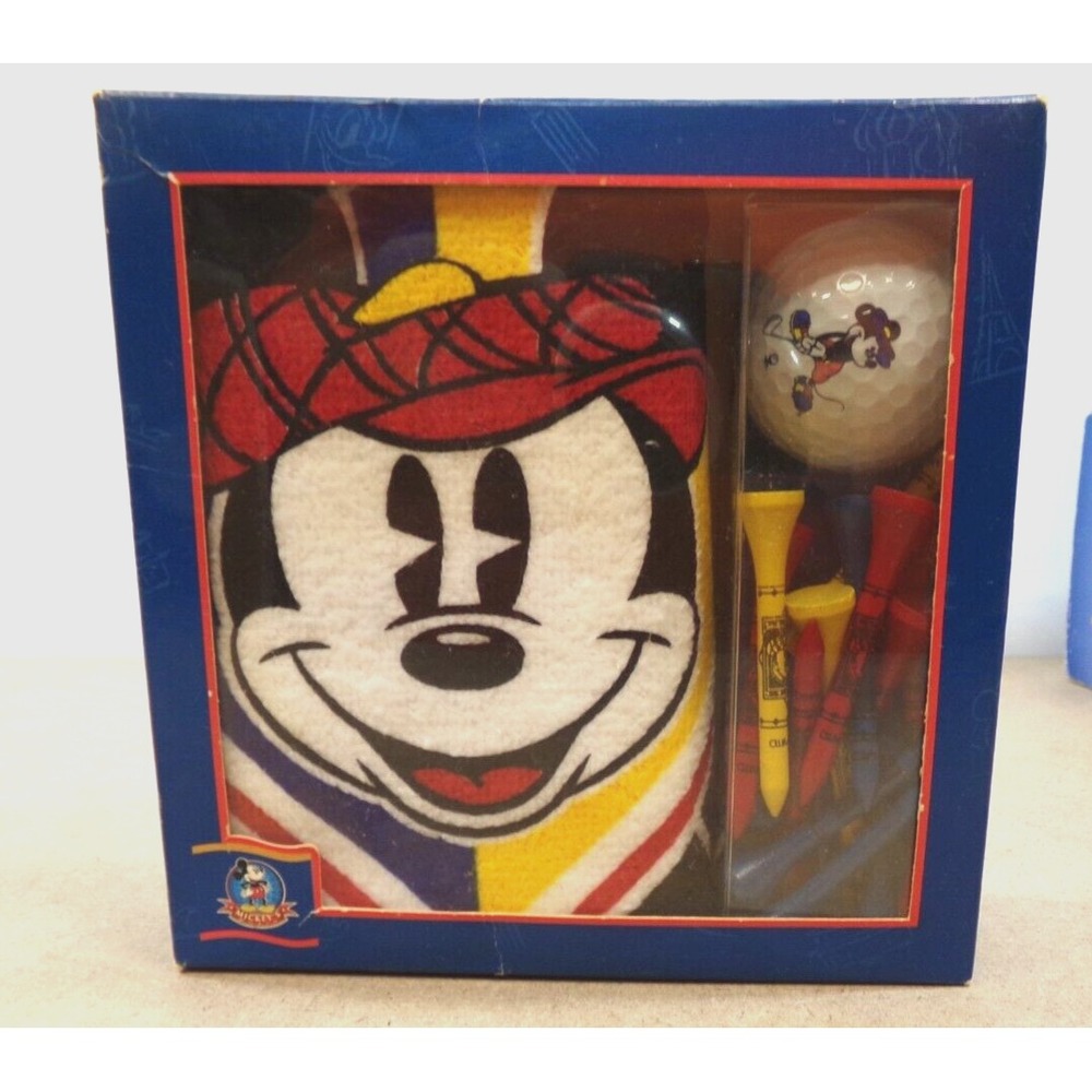 Disney Mickey Fairway Adventures Club de Golf Laguna Hills Towel Ball & Tees NEW